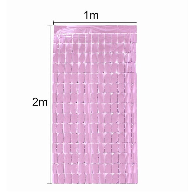 1M*2m Square Rain Curtain Birthday Wedding Party Background Wall Decoration Baby Shower Bright Surface(1915L) - Image 12