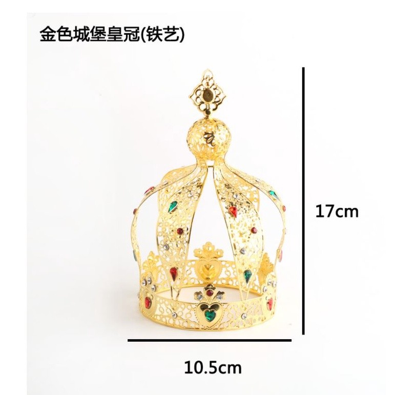 1pc Princess Crown Cake Topper Birthday Ornaments Headdress Crown Topper Cake Decoration For Birthday Party(1301L) - Image 12