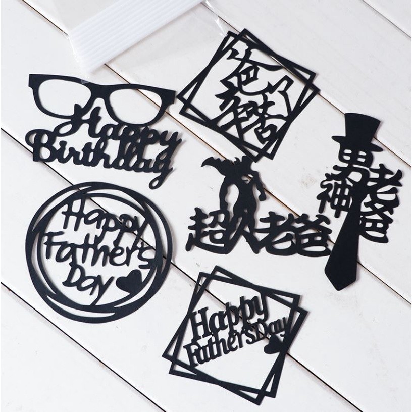 Super Dad Cake Topper Gold Dad Father Paper Birthday Cake Topper for Father's day Daddy Birthday Party Cake Decor(1593L)