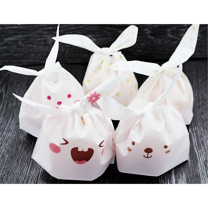 50pcs 22x13.5cm Cute Bunny Cookies Bags Candy Food Biscuit Packaging Soft Bag Candy Gift Bags Birthday Baby(149L) - Image 6