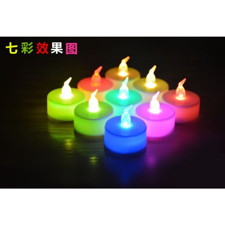 Battery Operated Flameless Led Small Candle Battery Powered Tea Lamp Flashing Christmas Wedding Wedding (1096L) - Image 7