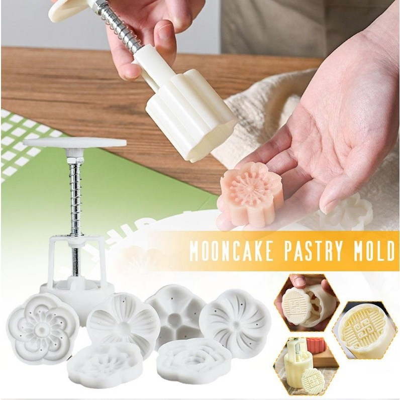 1set 50g Mooncake Mold Cherry DIY Hand Press Cookie Stamps Pastry Tool Blossom Flowers Multiple Patterns 中秋月饼模具(2235L) - Image 4