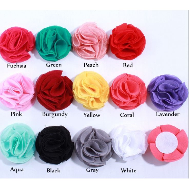 4.5cm high quality exquisite handmade flowers cloth flowers clothing, hat & hair accessories(331L) - Image 2