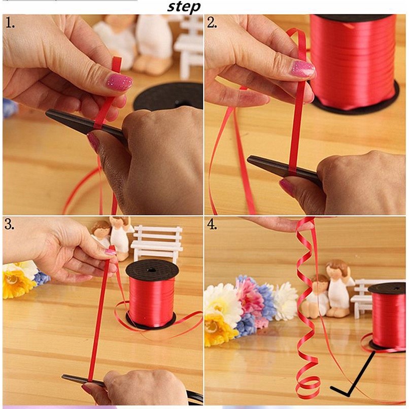 250yard/roll Balloons Ribbon for Party Decoration Birthday Gifts DIY Packing Wedding Foil Satin Ribbons (695L) - Image 4