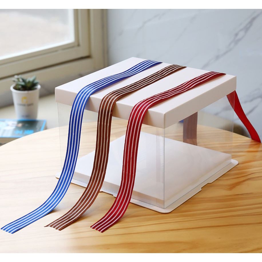 5.5M 2.5cm Stripe Grosgrain Ribbon Gift Wrap Ribbon Decoration Ribbons Diy Crafts Materials Packaging Accessories - Image 3