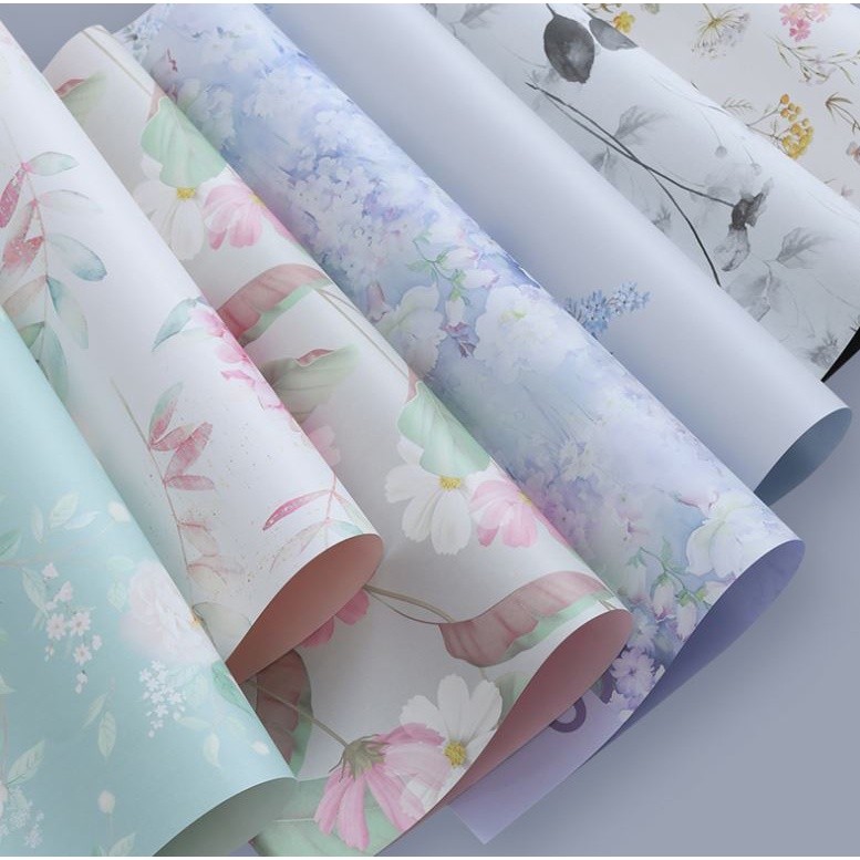 1pc Waterproof Wrapping Flower Paper Waltz Flower Shop Supplies Gift Bouquet Packaging Art Paper (2107L) - Image 2