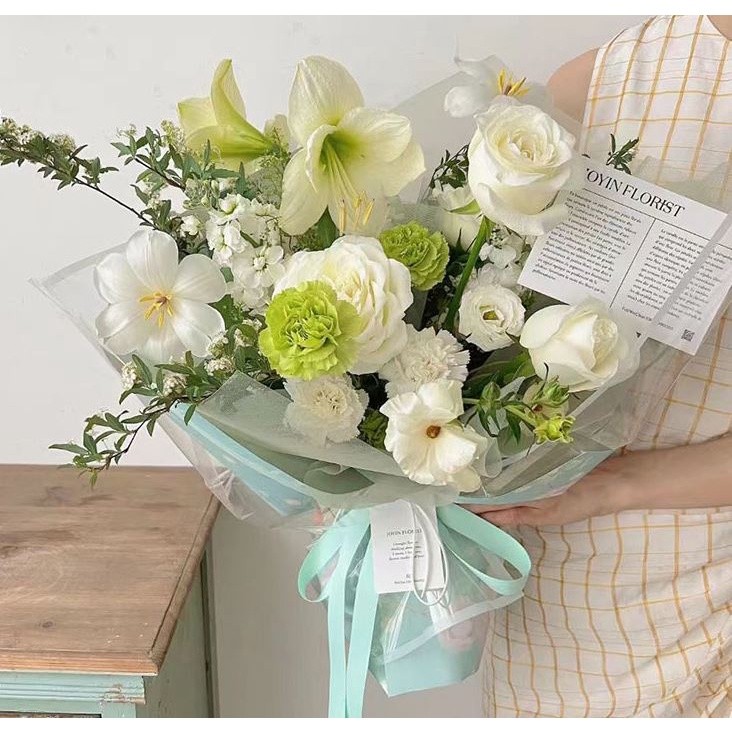 1pc Waterproof Wrapping Flower Paper Waltz Flower Shop Supplies Gift Bouquet Packaging Art Paper (2107L) - Image 4
