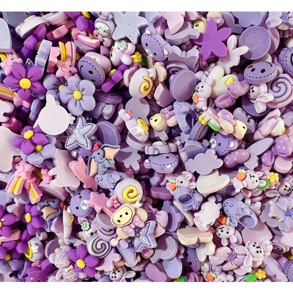 10pcs/pack Cartoon Animal/Flower Resin Flatback Slime Charms Cream Glue Resin Accessories for DIY Crafts(2139L) - Image 11