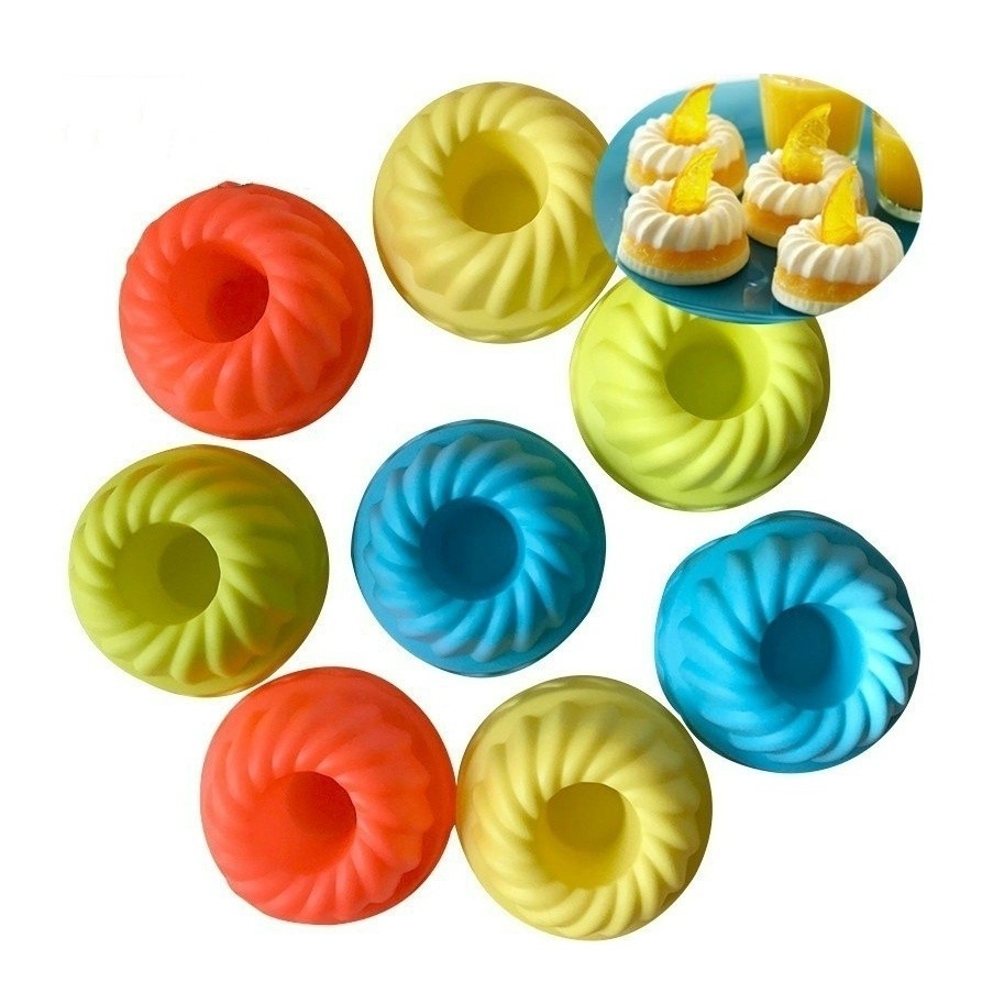 Many Kinds Silicone Cupcake Mold Cake Muffin Baking Bakeware Nonstick Silicone Hear Flower 硅胶蛋糕模具(2177L) - Image 5