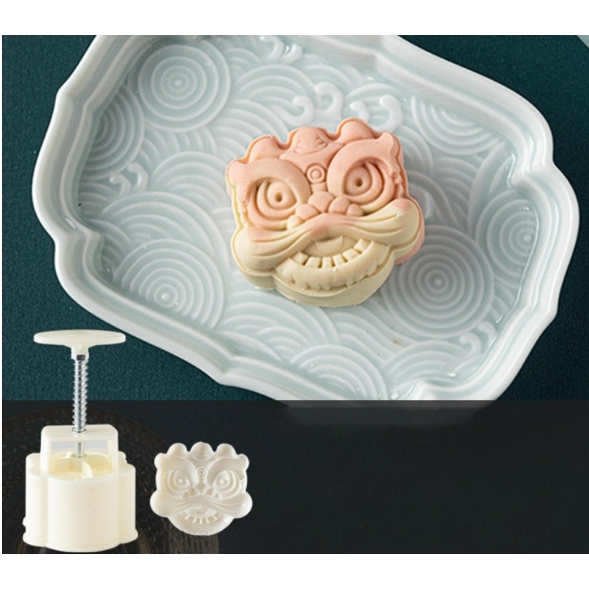 25g/75g 3D Mooncake Mold National Tide Style Lion Patterns comal para tortillas Molds Press Cookie Mould 醒狮月饼模具(2202L) - Image 6