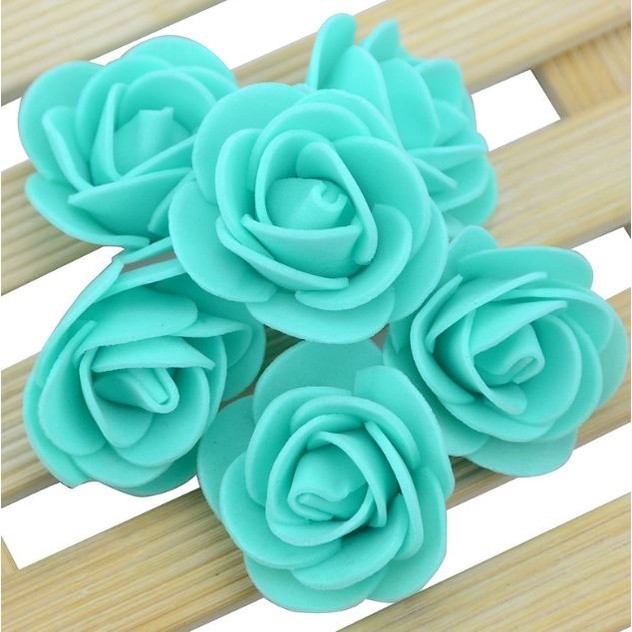12pcs 3.5cm Mini PE Foam Rose Heads Artificial Silk Flowers for Home Garden DIY Pompom Wreaths Wedding 泡沫玫瑰花(847L) - Image 15