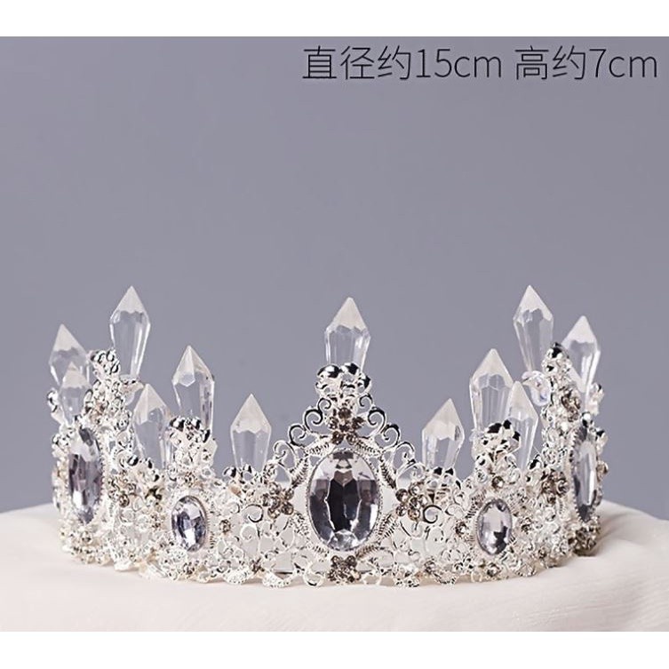 1pc Princess Crown Cake Topper Birthday Ornaments Headdress Crown Topper Cake Decoration For Birthday Party(1301L) - Image 15