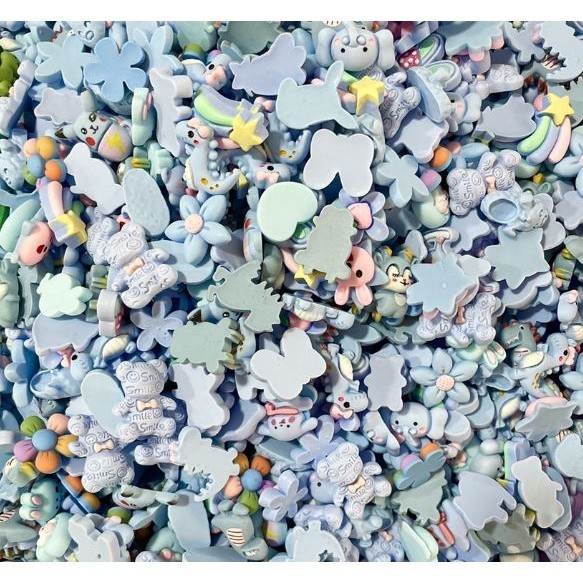 10pcs/pack Cartoon Animal/Flower Resin Flatback Slime Charms Cream Glue Resin Accessories for DIY Crafts(2139L) - Image 12