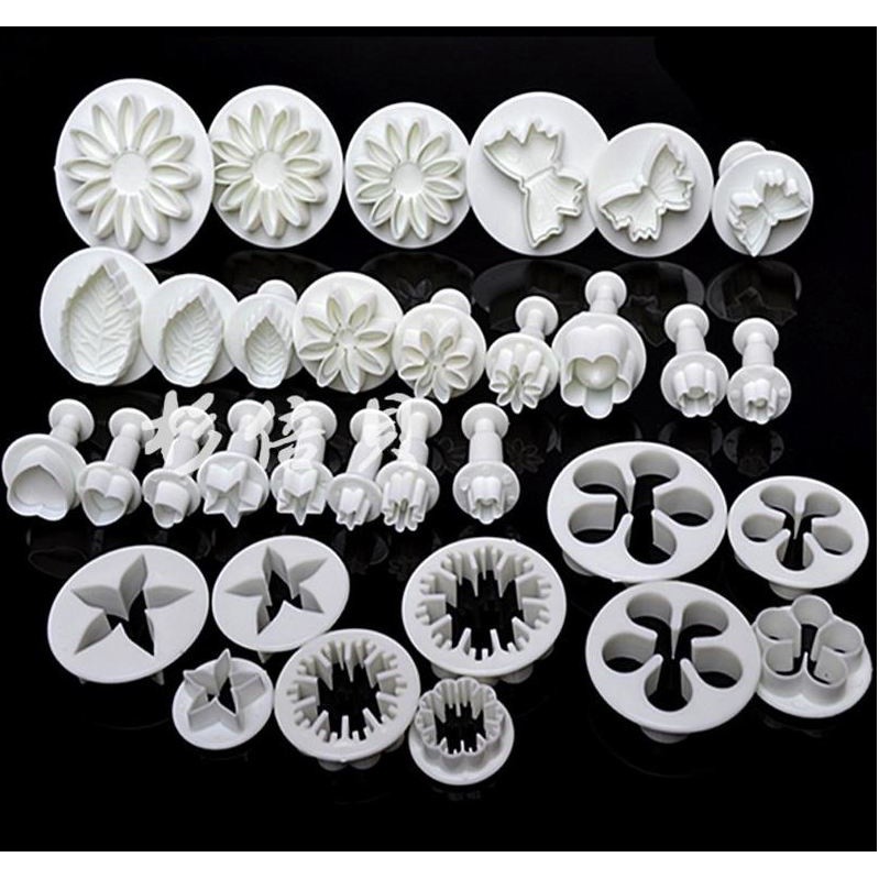 33pcs/set Sugarcraft Cake Decorating Tool Set Fondant Plunger Cutters Cake Tools(307L) - Image 2