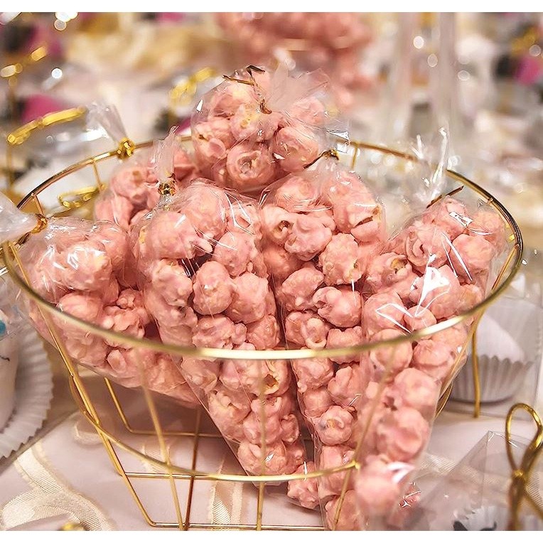 50/100pcs Clear Cellophane Candy Bag Transparent Cone Packaging Bags Wedding Birthday Party Favors Wrap Supplies(2172L) - Image 2