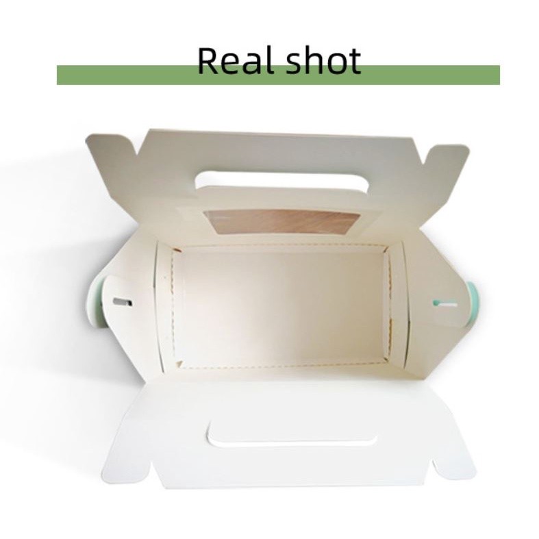 2/4/6/12grids cupcake muffin box folding portable cup cake box window glass paper mousse cake box(1008L) - Image 3