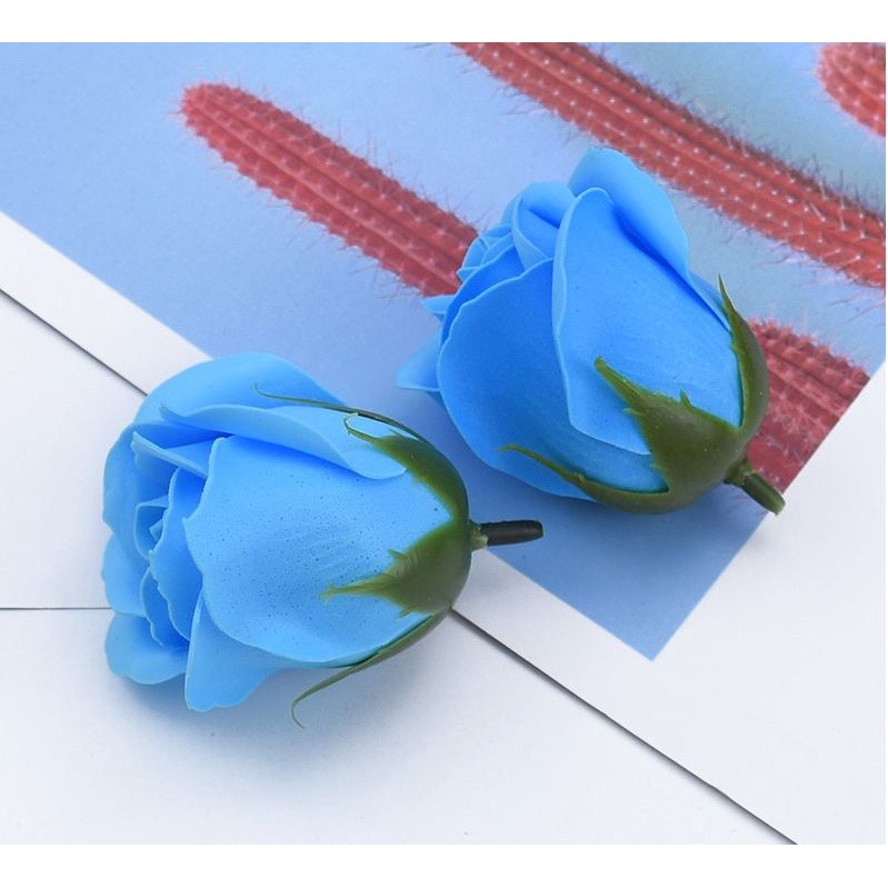 1pc 4.5cm Colorful artificial Rose Soap Flower Romantic Wedding Party Gift Handmade Flower Petal real touch flower(501L) - Image 17