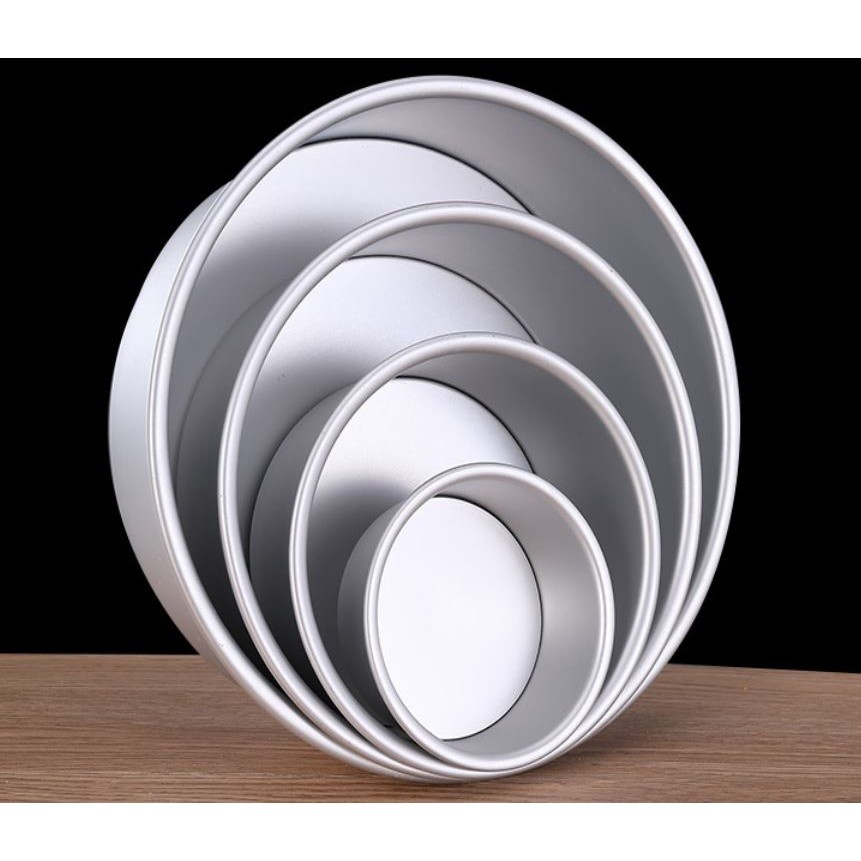Tiered Round Cake Mold Set Daifuku Pan Aluminum Alloy Cake Pan Set Non Stick Cake Mould Removable or Fixed Bottom(2293L) - Image 2