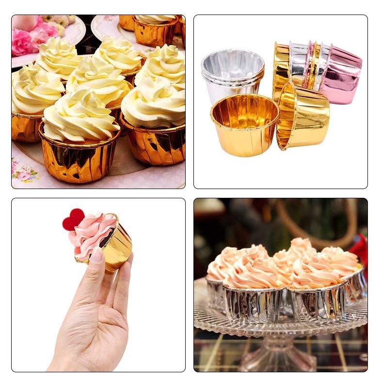 10pcs Cupcake Paper Cup Oilproof Cupcake Liner Baking Cup Tray Case Wedding Party Caissettes (1476L) - Image 5