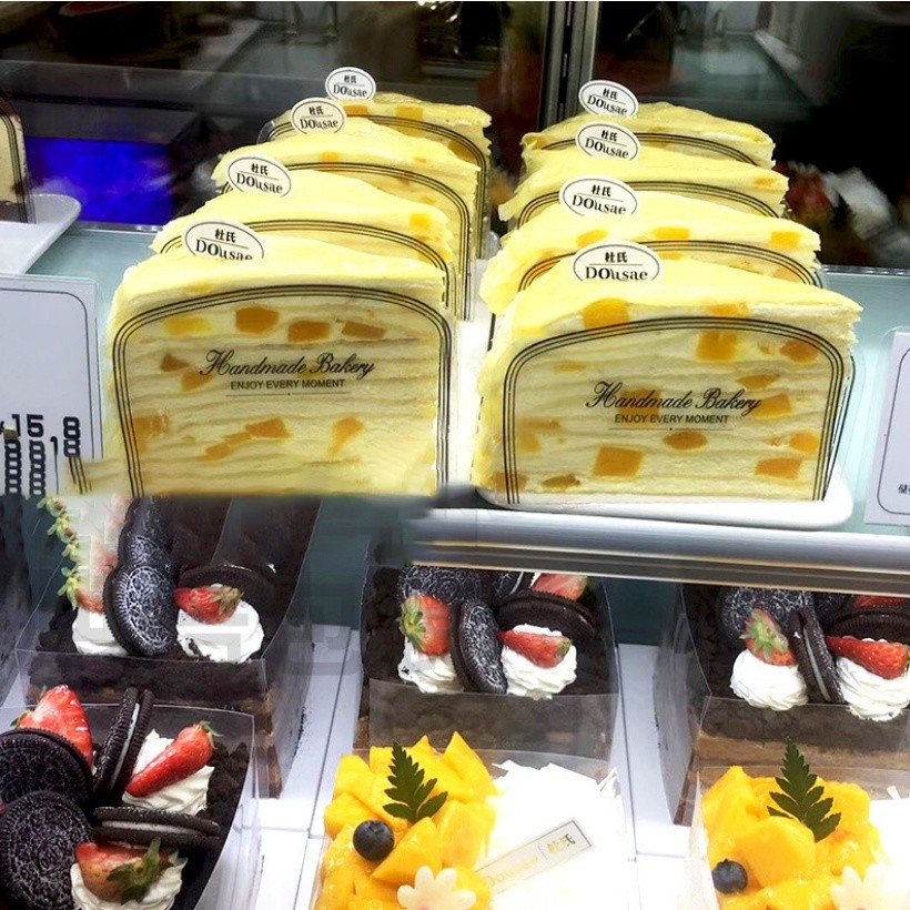 1pc Triangular Plastic Cake Holder Mousse Cake Container Clear PVC Sandwich Food Packaging Pad 切块蛋糕三角围边(2323L) - Image 9