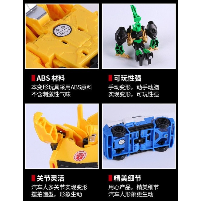 New Transforming Robot Dinosaur Car Deformation Car Toys Inertial Sliding Car Automatic Transform Toy 变形机器人(2414L) - Image 5
