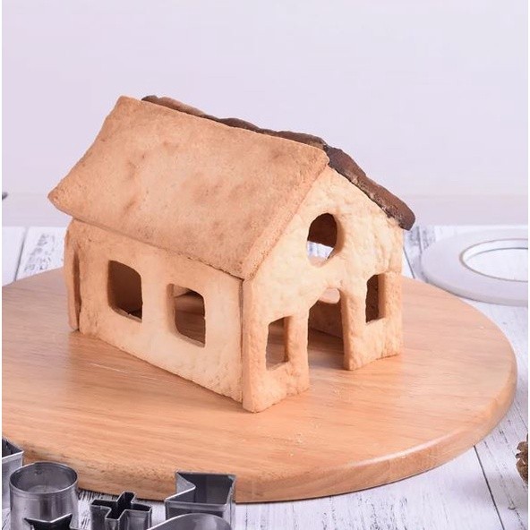 10PCS/Set Stainless Steel Christmas Cookie Cutters Xmas Tree Star House Bells Snowflake Baking Cake Biscuit (2373L) - Image 7