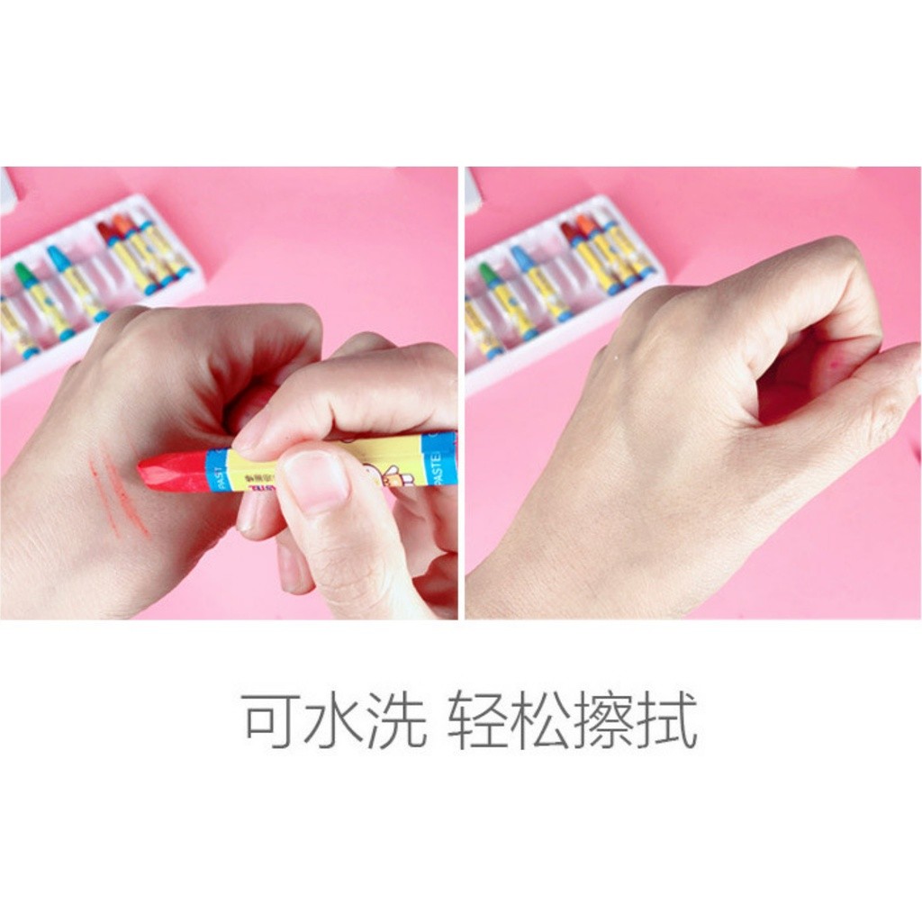 Creative Cartoon 12/18/24/36pcs Colors Non-Toxic Crayon Oil Pastel Painting Stick Kids Student Pencils 油画蜡笔(2391L) - Image 8