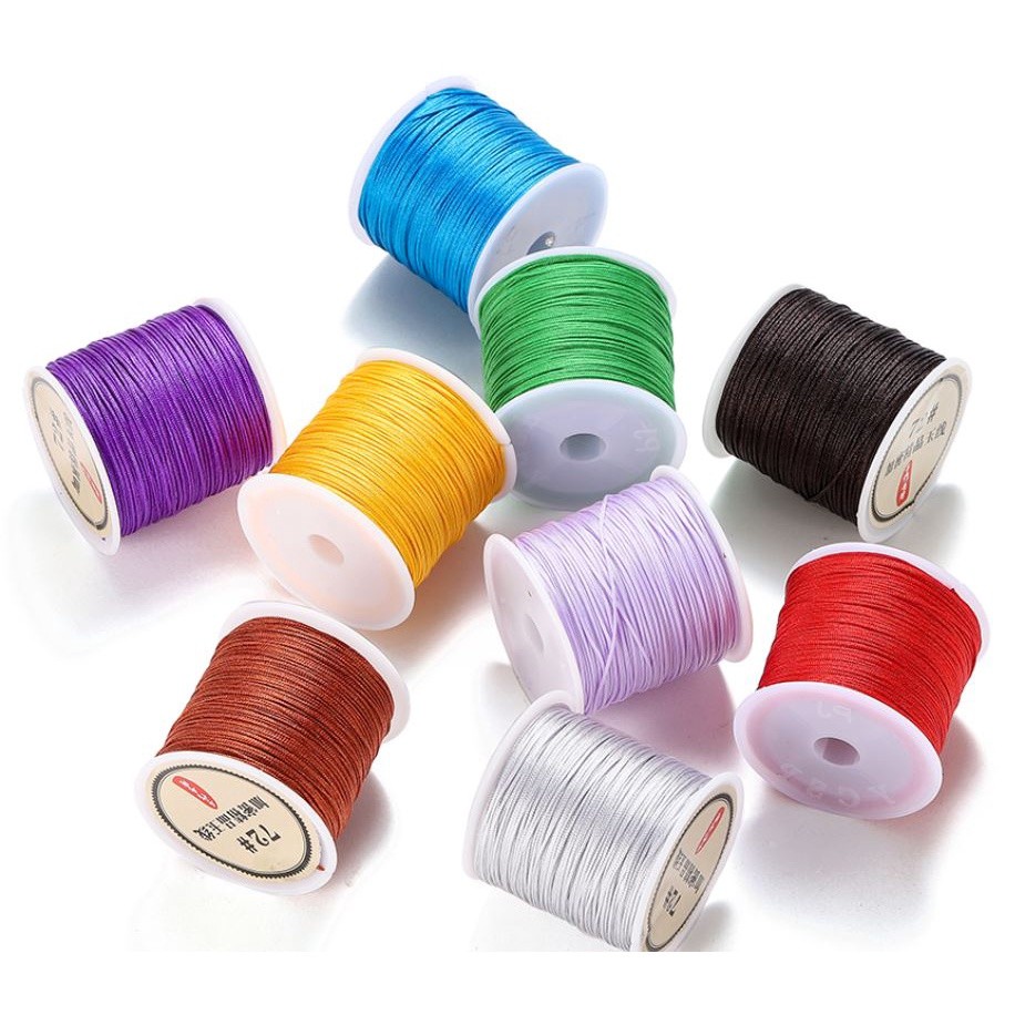 1yard 0.8mm Nylon Thread Cord Chinese Knot Cord Bracelet Braided String For DIY Tassels Beading String Jewelry (2446L) - Image 2