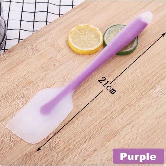 1PCS Silicone Scraper Cream Scraper Cake Scraper Baking Tool Semi Transparent Handle High Temperature Resistant (2440L) - Image 13