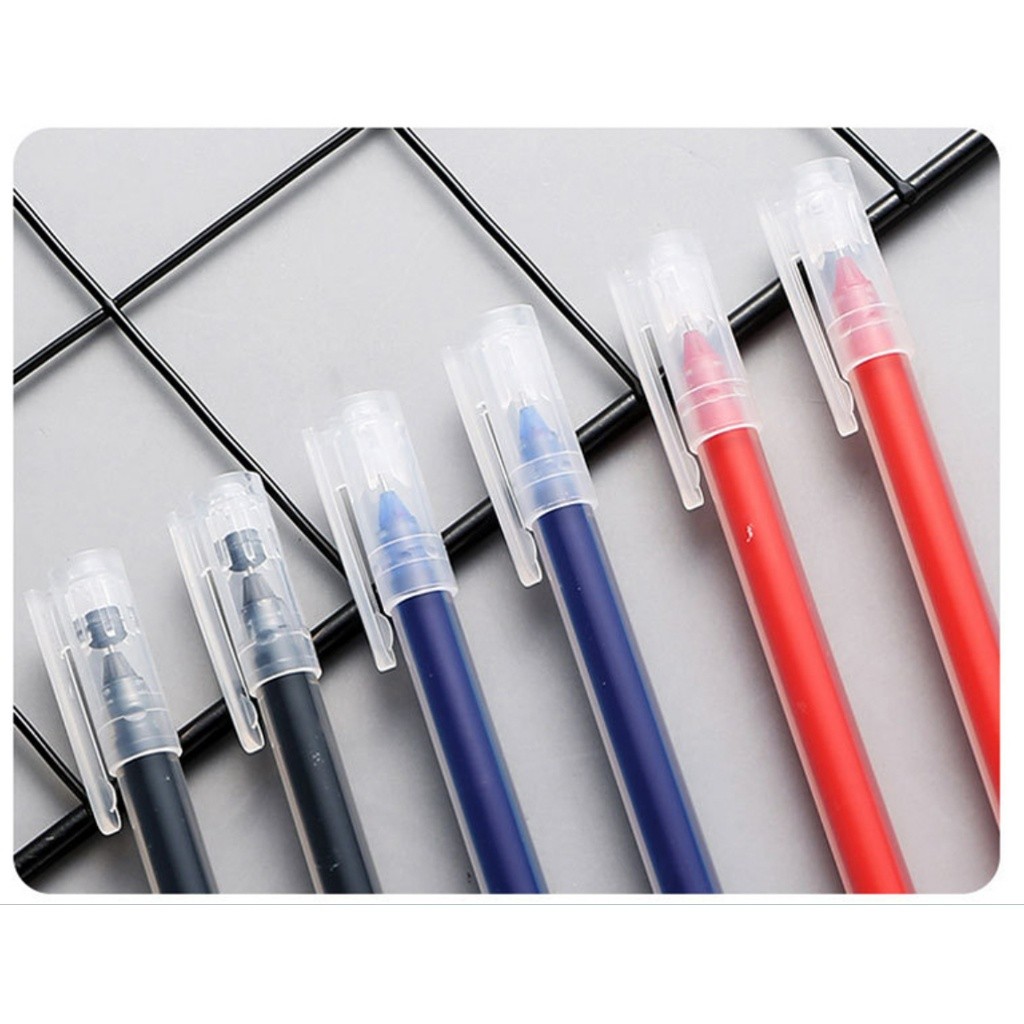 1pc 0.5mm Black Red Blue Gel Pens for Writing Office Accessories Stationery School Supplies Exam Signature 中性笔(2369L) - Image 7