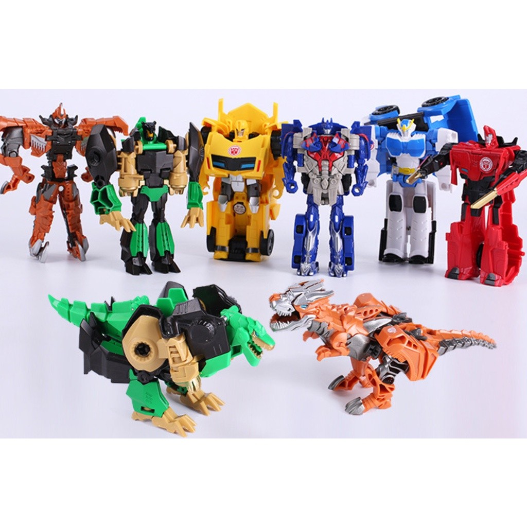 New Transforming Robot Dinosaur Car Deformation Car Toys Inertial Sliding Car Automatic Transform Toy 变形机器人(2414L) - Image 3