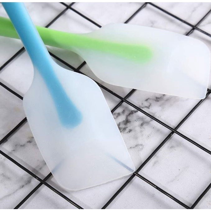 1PCS Silicone Scraper Cream Scraper Cake Scraper Baking Tool Semi Transparent Handle High Temperature Resistant (2440L) - Image 3