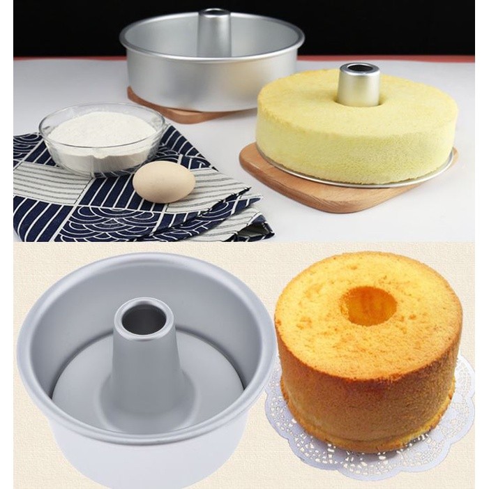 4/6/8/9inch Aluminum Alloy Round Chiffon Cake Pan Removable Bottom Hollow Chimney Cake Mold DIY Baking Cake Tools(2263L) - Image 2