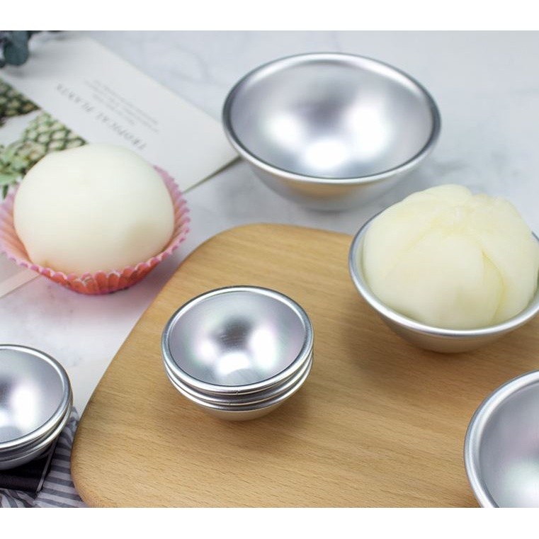 4.5cm Shallow Half Ball Shape Aluminium Hemispherical Cake Mold Egg Tarts Molds Cheese Bread Bakeware Gadget(2269L) - Image 6