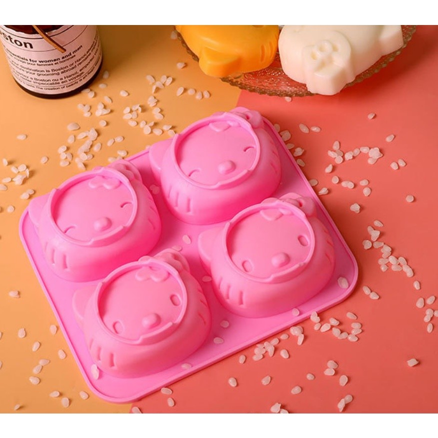 Cartoon Silicone Mold For Baking Stitch Bear Mouse Cat Pig Duck Chocolate Soap Mould Animal Cake Decorating硅胶模具(2271L) - Image 7