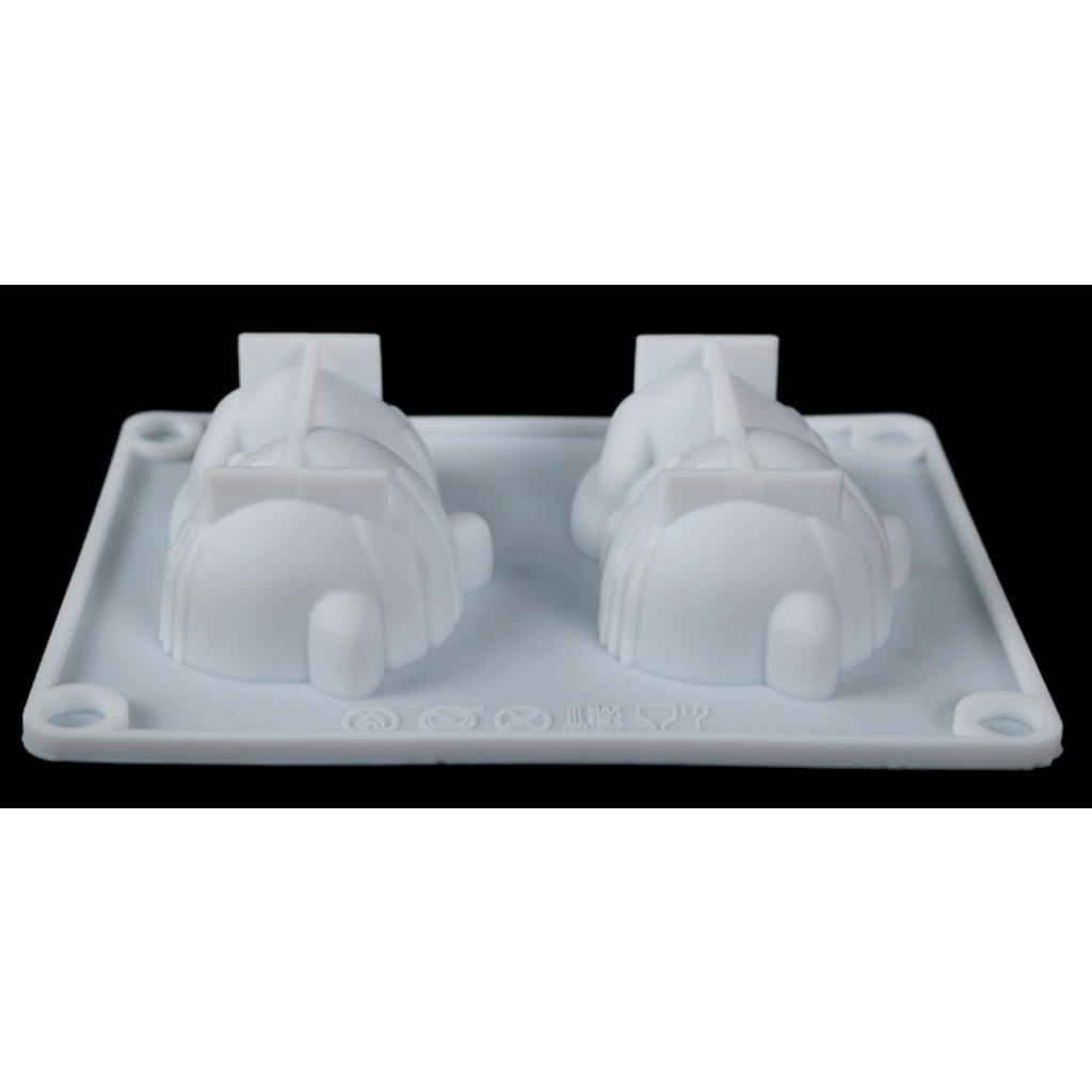3D Cute Cat Shape Resin Silicone Mold Animals Cupcake Topper Chocolate Fondant Cake Decorating Tools 2连猫咪模具(2275L) - Image 5