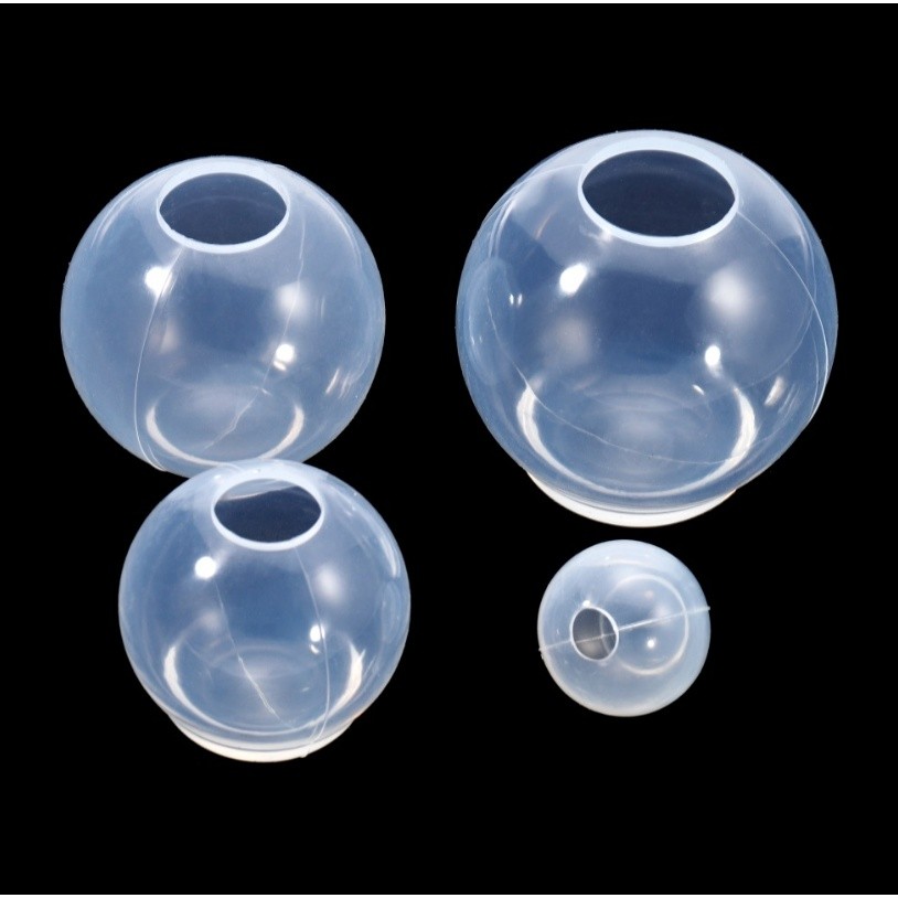 20-100mm Ball Shape Silicone Mold 3D Planet Ball Epoxy Resin Mould for DIY Epoxy Resin Pendants Crafts 高透球体(2280L) - Image 2