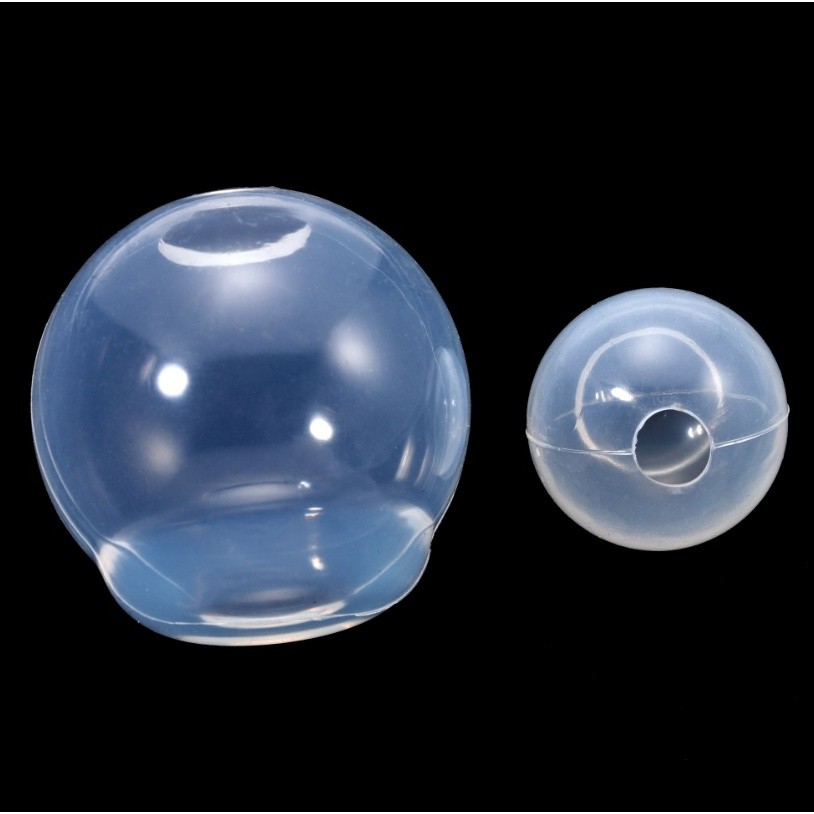 20-100mm Ball Shape Silicone Mold 3D Planet Ball Epoxy Resin Mould for DIY Epoxy Resin Pendants Crafts 高透球体(2280L) - Image 4