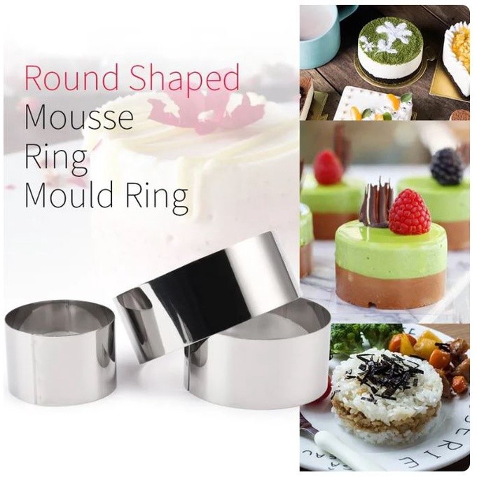 4/6/8/9/10inch Cake Ring Mold Round Shape Stainless Steel Reusable DIY Baking Tool Mousse Circle Kitchen Access (2285L) - Image 2