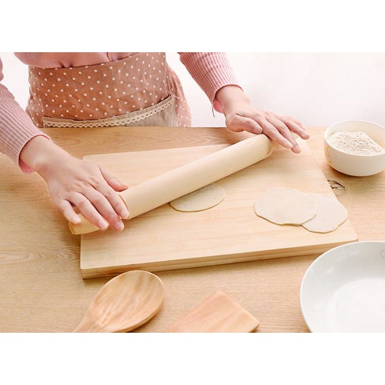 Wooden Rolling Pin Pizza Bread Dough Roller Cooking Baking Tools Fondant Cake Decor Rolling Stick Kitchen Access(2288L) - Image 4