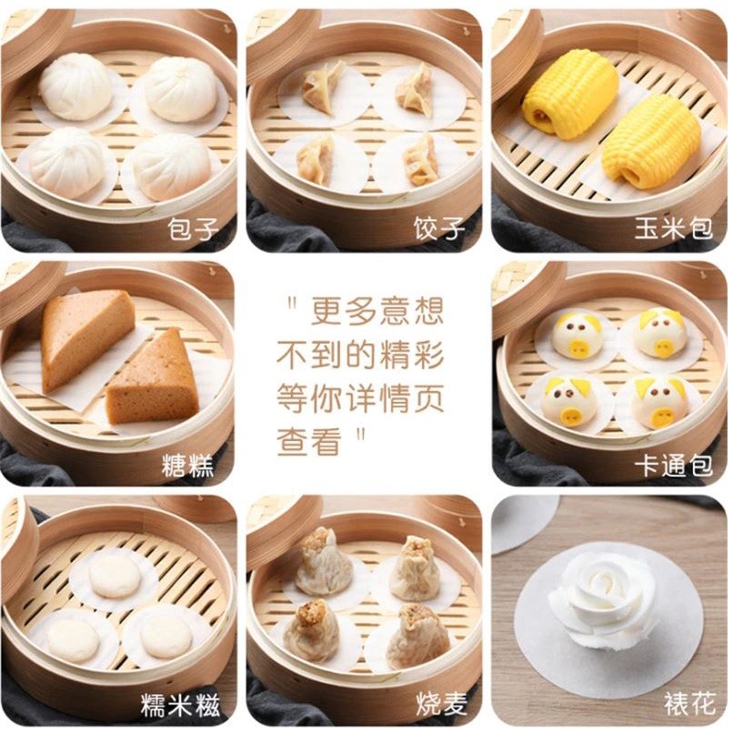 50pcs Round Patty Paper Non Stick Wax Paper Sheets Parchment Paper for Burger Round Shape Leak Proof Paper Film (1494L) - Image 4