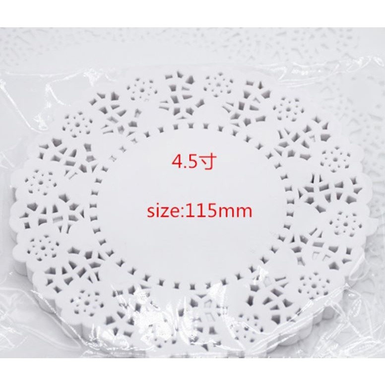 1 Set Of Round/Ellipse Cake Flower Base Paper Baking Oil-Absorbent Paper Lace Paper Fried Dessert Paper(1272L) - Image 15