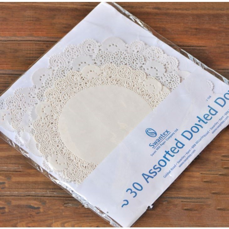 1 Set Of Round/Ellipse Cake Flower Base Paper Baking Oil-Absorbent Paper Lace Paper Fried Dessert Paper(1272L) - Image 20