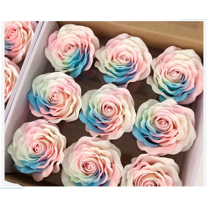 1pc 8cm Rose Soap Floral Gift Flower Petal Valentine'S Day Hotel Decor Party Colorful Emulation Beautiful (585L)