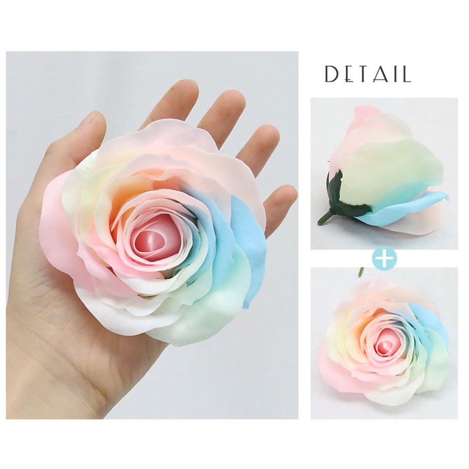 1pc 8cm Rose Soap Floral Gift Flower Petal Valentine'S Day Hotel Decor Party Colorful Emulation Beautiful (585L) - Image 2