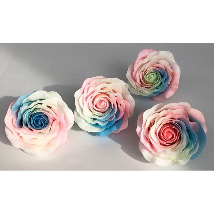 1pc 8cm Rose Soap Floral Gift Flower Petal Valentine'S Day Hotel Decor Party Colorful Emulation Beautiful (585L) - Image 5