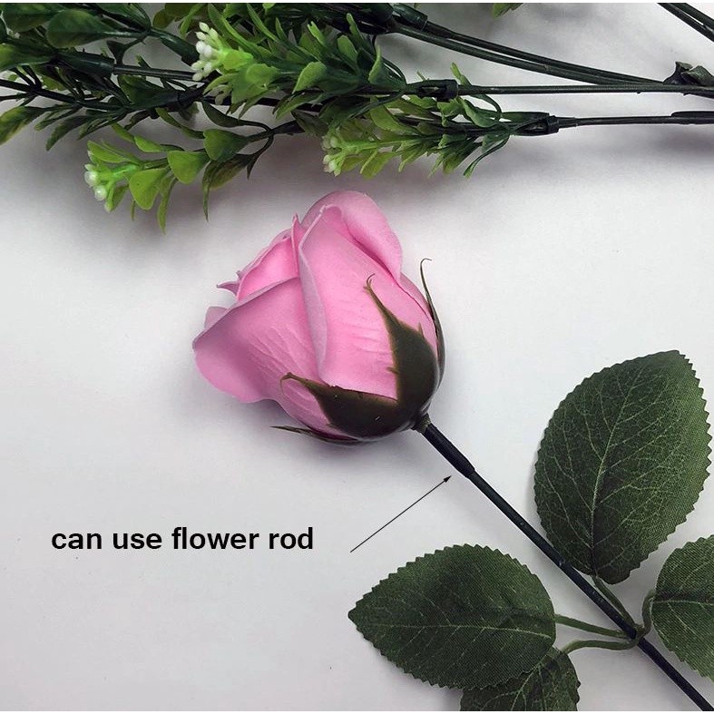 1pc 4.5cm Colorful artificial Rose Soap Flower Romantic Wedding Party Gift Handmade Flower Petal real touch flower(501L) - Image 6