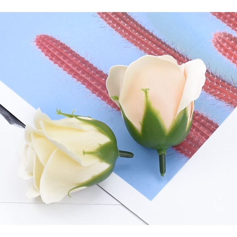 1pc 4.5cm Colorful artificial Rose Soap Flower Romantic Wedding Party Gift Handmade Flower Petal real touch flower(501L) - Image 15