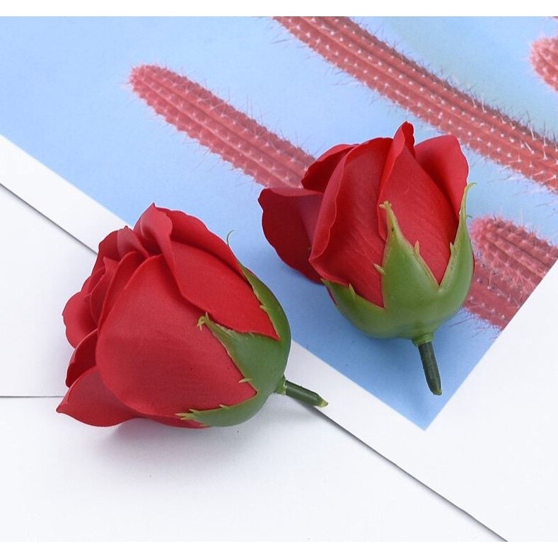 1pc 4.5cm Colorful artificial Rose Soap Flower Romantic Wedding Party Gift Handmade Flower Petal real touch flower(501L) - Image 16