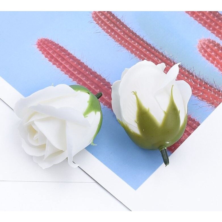 1pc 4.5cm Colorful artificial Rose Soap Flower Romantic Wedding Party Gift Handmade Flower Petal real touch flower(501L) - Image 13